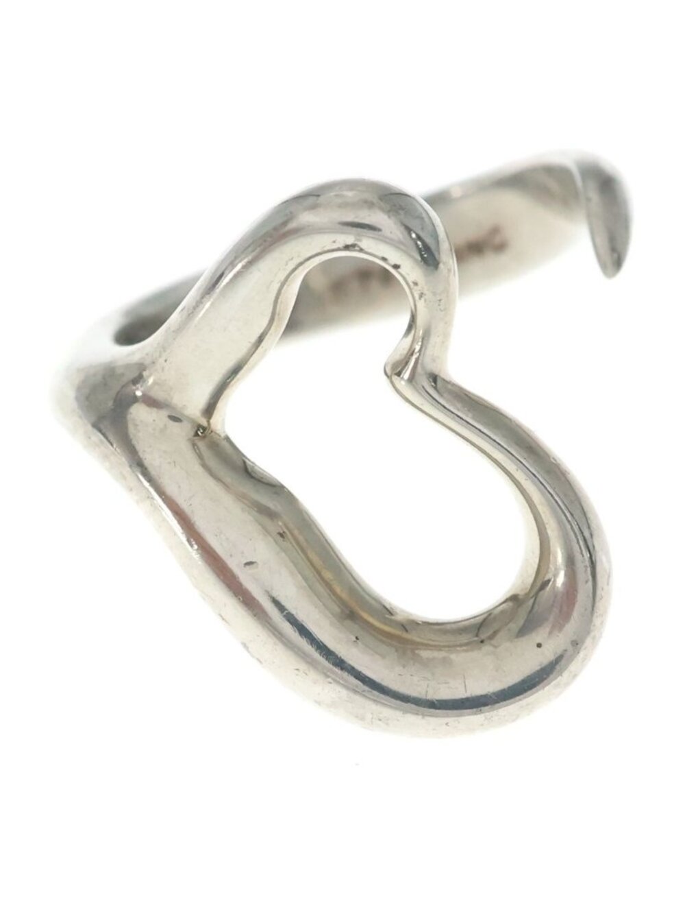 Tiffany & Co Open Heart Ring Silver